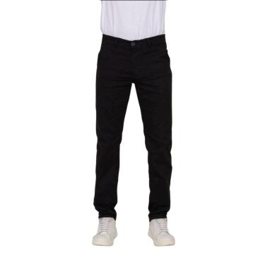 Imagem de Calça Social Sarja Plus Size Corte Alfaiataria Bolso Chino