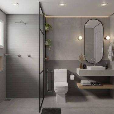 Imagem de Kit 2 Vasos Sanitário com Caixa Acoplada e Assento Soft Close Elite Celite Branco Brilhante