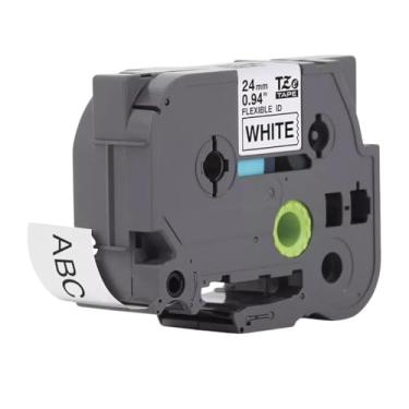 Imagem de Fita Refil Compatível TZ-251 Tze-251 Branca 24mm para Rotulador Brother PT-D600 PT-E500 PT-E550W PT-P700 PT-P750W PT-2700 PT-7600