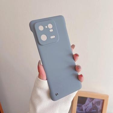 Imagem de Capa de telefone fina sem moldura para Xiaomi Mi 13T 12T 11T 10T 13 11 Lite 12S Ultra 12 Pro 12X 11i 10 Poco F3 Capa de plástico rígido fosco, cinza escuro, para Xiaomi 13 Ultra