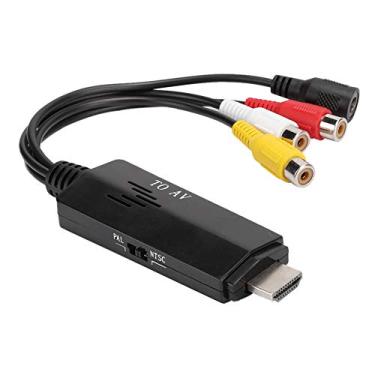 Imagem de Conversor para AV Conversor de Vídeo Composto para Cabo para Televisões VHS VCR Gravadores de DVD Macho para Fêmea Conversor para CVBS Vídeo Composto para Cabo para Televisões