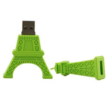 Imagem de 64 GB Torre Eiffel Verde Modelo PenDrive USB Flash Drive Pen Drives Flash Drive USB Flash Memory Flash Disk U Pen Drive