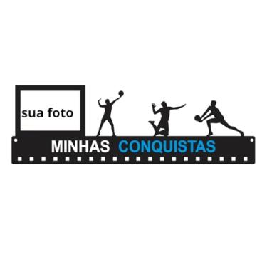 Imagem de Porta Medalhas Volei Quadro "Minhas Conquistas" MDF
