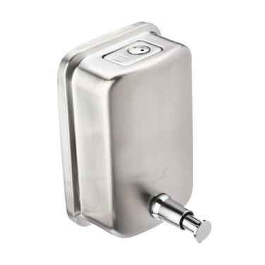 Imagem de Dispenser De Sabonete Líquido E Álcool Gel 500 Ml Inox Escovado Visium
