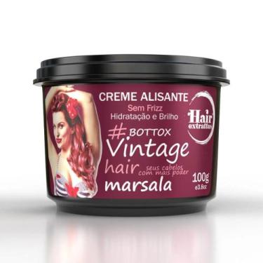 Imagem de Creme Alisante Bottox Vintage Hair Marsala - 100g - Hair Extrattus