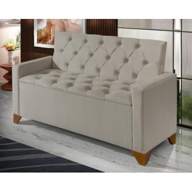 Imagem de Recamier Baú Califórnia 150 cm Sapateira Quarto Puff Closet Nicho Orga