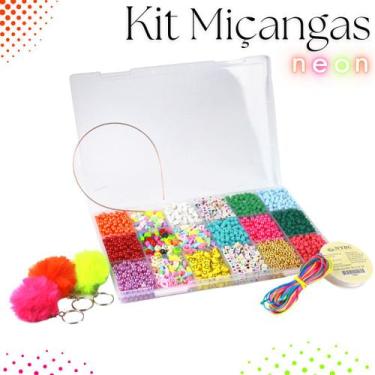 Imagem de Kit De Miçangas Para Pulseirinha Infantil 4100 Peças - Nybc
