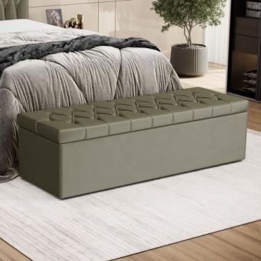 Imagem de Calçadeira Sagitarius 160 Modulada Estofada N-029 Veludo Capuccino Ara