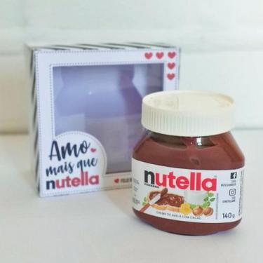 Imagem de Dia dos Namorados 5 Caixas Presente Nutella Papelaria personalizada - 