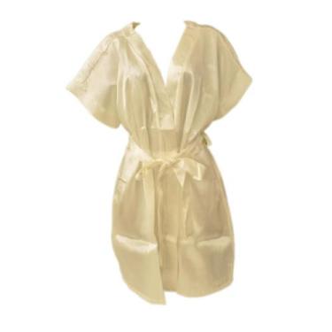 Imagem de Robe Hobby Cetim Seda Noiva Casamento Madrinha Manga Curta Tamanho Uni