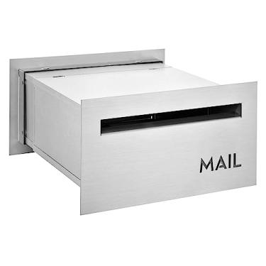 Imagem de BAILEY BOXES - 21 cm A x 40 cm L - Caixa de correio com bloqueio de tijolo - The Melton