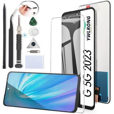 Imagem de Tela de substituição para Motorola Moto G 5G 2023 para Motorola G 5G 2023 XT2313-4 XT2313-6 XT2313-3 XT2313 XT2313 Display LCD Touch Screen Digitalizador com Ferramentas (Preto)