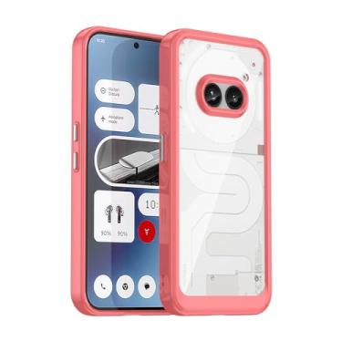 Imagem de GTBDEKI Capa transparente para celular Nothing 2A, capa A142 com protetor de tela HD, policarbonato rígido transparente à prova de choque + capa protetora de telefone TPU para telefone Nothing Phone