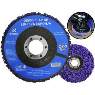 Imagem de Disco Flap Desbaste Limpeza Polidor Removedor De Tinta Verniz Fundo Fe