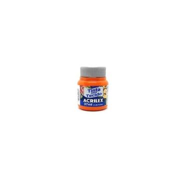 Imagem de Tinta Para Tecido Fosca 37ml - Acrilex artesanato,  LARANJA 37ML 517