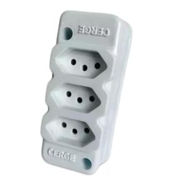 Imagem de Kit 5 Tomada Em Barra 3 Saídas 2p+t 10a Cerge