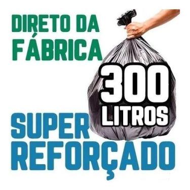 Imagem de Saco De Lixo 300 Litros 10 Un Preto Super Reforçado - HIGIPACK