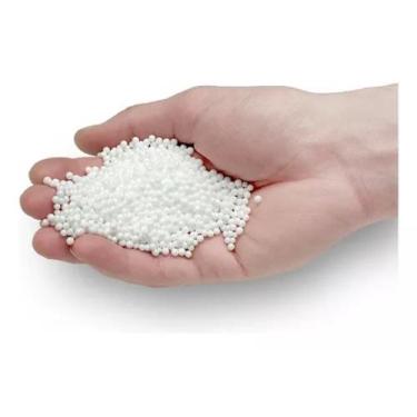 Imagem de 1 Saco 3 Litros Isopor Branco Slime Eps Perolas - CasaTelaRedes