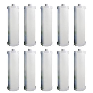 Imagem de Kit Com 10 Elementos Filtrantes Lisos 9 3/4" Com Rosca - MPF