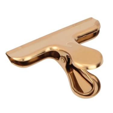 Imagem de Clipe de Livro, Clipes Pequenos de Aço Inoxidável, Clipes de Fotos Com Cor Brilhante para Notebook (Clipe em T dourado)