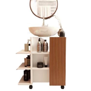 Imagem de Armário Gabinete Classic de Banheiro para Pia de Coluna E&A - Cores