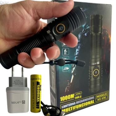 Imagem de Lanterna Tática Militar Longo Alcance Até 1000 Mts V8 14hrs - RODLUX