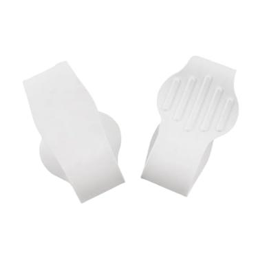 Imagem de simhoa 2 peças Tampa de renda de laca de silicone Tampa de renda para mulheres e homens, exercício multiuso, equipamento de futebol de proteção ao ar livre, Branco