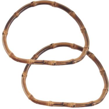 Imagem de Alça Bambu trapézio - 11cm - jescastore, Marrom