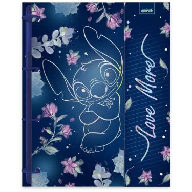 Imagem de Caderno Univ. C. D. Arg. 10x1 160fls Stitch 2525380 Spiral Ds pt 1 un