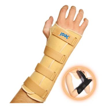 Imagem de Munhequeira Órtese Imobilizador Longo Esquerdo Bege P