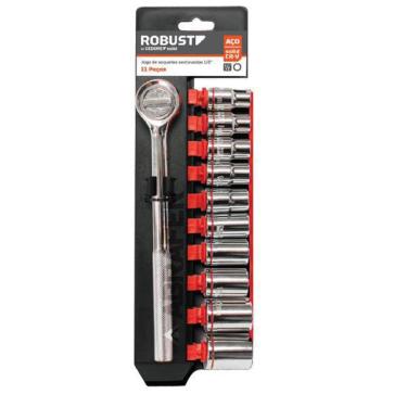 Imagem de Jogo De Soquetes Sextavados 1/2 D26 11Pçs Robust