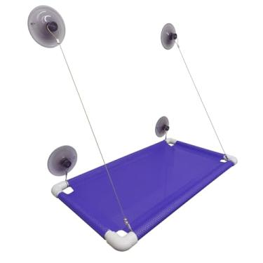 Imagem de Cama Varanda Pet para Gato Suspensa de Janela Roxo AmoAmora Pet