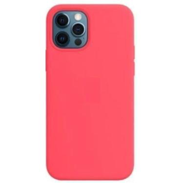 Imagem de Capa Capinha Aveludada Compatível Com Apple iPhone 11 - Genérica,  Ros