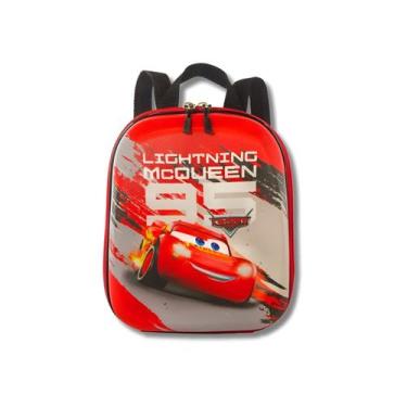 Imagem de Lancheira Costas em 3D Mcqueen Carros Impermeável Infantil - Maxtoy, V
