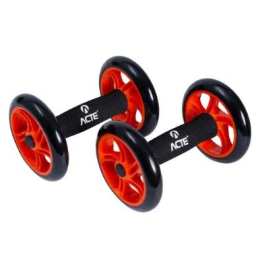 Imagem de Roda Dupla Exercícios Abdominal Suporta Até 100kg T145 Acte - Geral