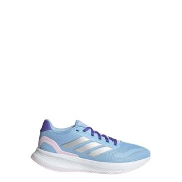 Imagem de adidas Tênis infantil unissex Runfalcon 3.0 (criança grande), Azul/prata metálico/rosa claro, 20