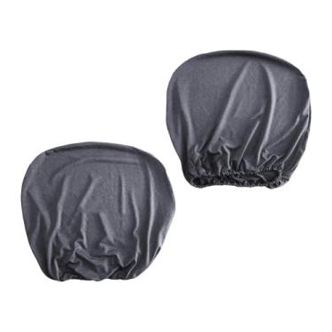 Imagem de YWJLQH Capa para assento e encosto de cadeira de computador, moderna, elástica, antiderrapante, removível, lavável, universal, capa para cadeira de, Cinza Escuro