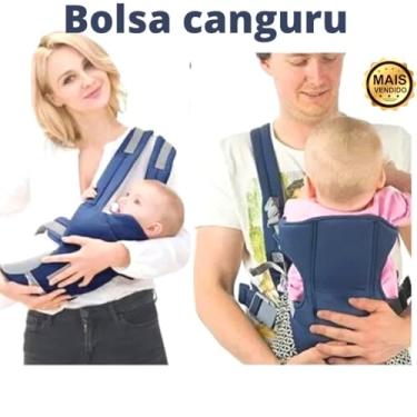 Imagem de Canguru Ergonômico para Bebê, Suporte Frontal, Azul