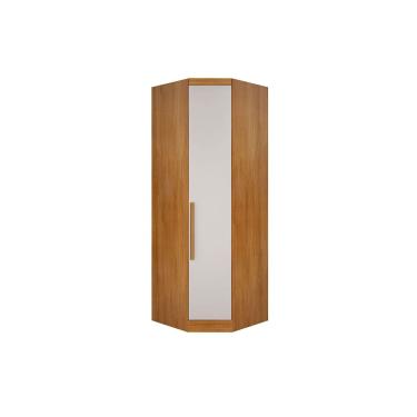 Imagem de Guarda Roupa Closet Solteiro de Canto Oblíquo Rizon/Linea c/ 1 Porta Cumaru/Fendi 25 - Novo Horizonte