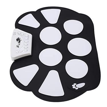 Imagem de aqxreight Roll Up Drum Kit 9 Almofadas Portáteis Bateria Eletrônica Bateria Bloco de Prática para Iniciantes Crianças Eletrônicas Percussio Roll Up Kit9 Blocos Roll Up Bateria Kitportable Eletrônica