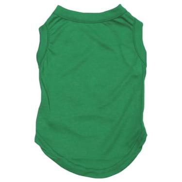 Imagem de Petitebella camiseta lisa para cães (2GG, verde Kelly)