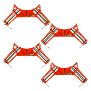 Imagem de Kit 4 Grampos Sargento Angular 90 Graus Cantoneira Arsenal