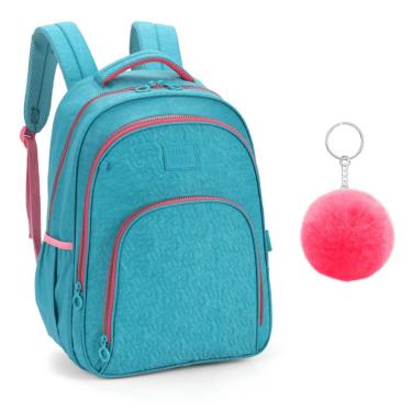 Imagem de Mochila De Costas Com Chaveiro Juvenil Up4you Verde