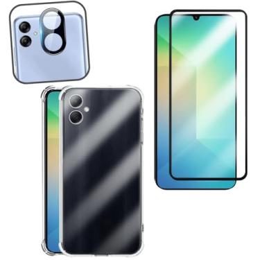 Imagem de Kit Proteção Para Galaxy A06, Capa Anti Impacto + Película de Vidro 3D + Protetor de Lente da Câmera