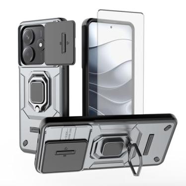 Imagem de Asuwish Capa de celular para Xiaomi Redmi Note 14 Pro 5G/Poco X7 com capa deslizante para câmera de vidro temperado, suporte de anel, resistente, fino, proteção militar, celular 14Pro X 7, feminino