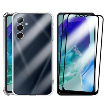 Imagem de Kit Proteção Para Galaxy M55, 2 Películas de Vidro 3D + Capa Transparente Anti Impacto