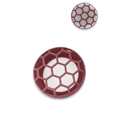 Imagem de Capa para alto-falante Bluetooth portátil Beosound A1 2ª geração, capa protetora completa de silicone à prova de choque com alto-falante Bluetooth portátil para mulheres e homens - vermelho