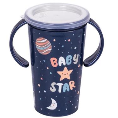 Imagem de Copo Magic 360 Com Alça e Válvula Antivazamento 280ml Plasútil, Astron