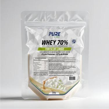 Imagem de Whey Protein Concentrado 70% 900g Pure Athletic, Torta de Limão