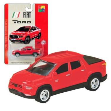 Imagem de Fiat Toro Carrinho Miniatura Cks 1:64 Pneus De Borracha Coleção Pick u
